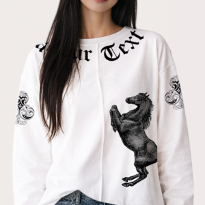 loose fit premium pure cotton long sleeve flattering t shirt top