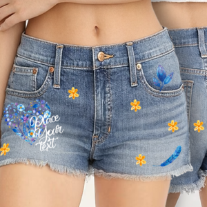 high rise relaxed tapered dark wash barrel jeans with cross graphics (copy)