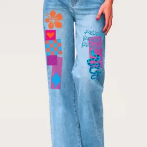 sj | dual accent crossover cuff straight leg jeans (copy)