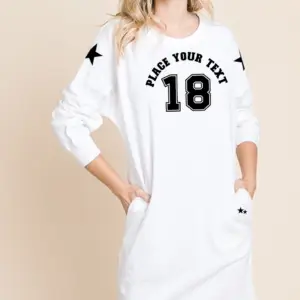 cl | oversize crew neck long sleeve dress (copy)